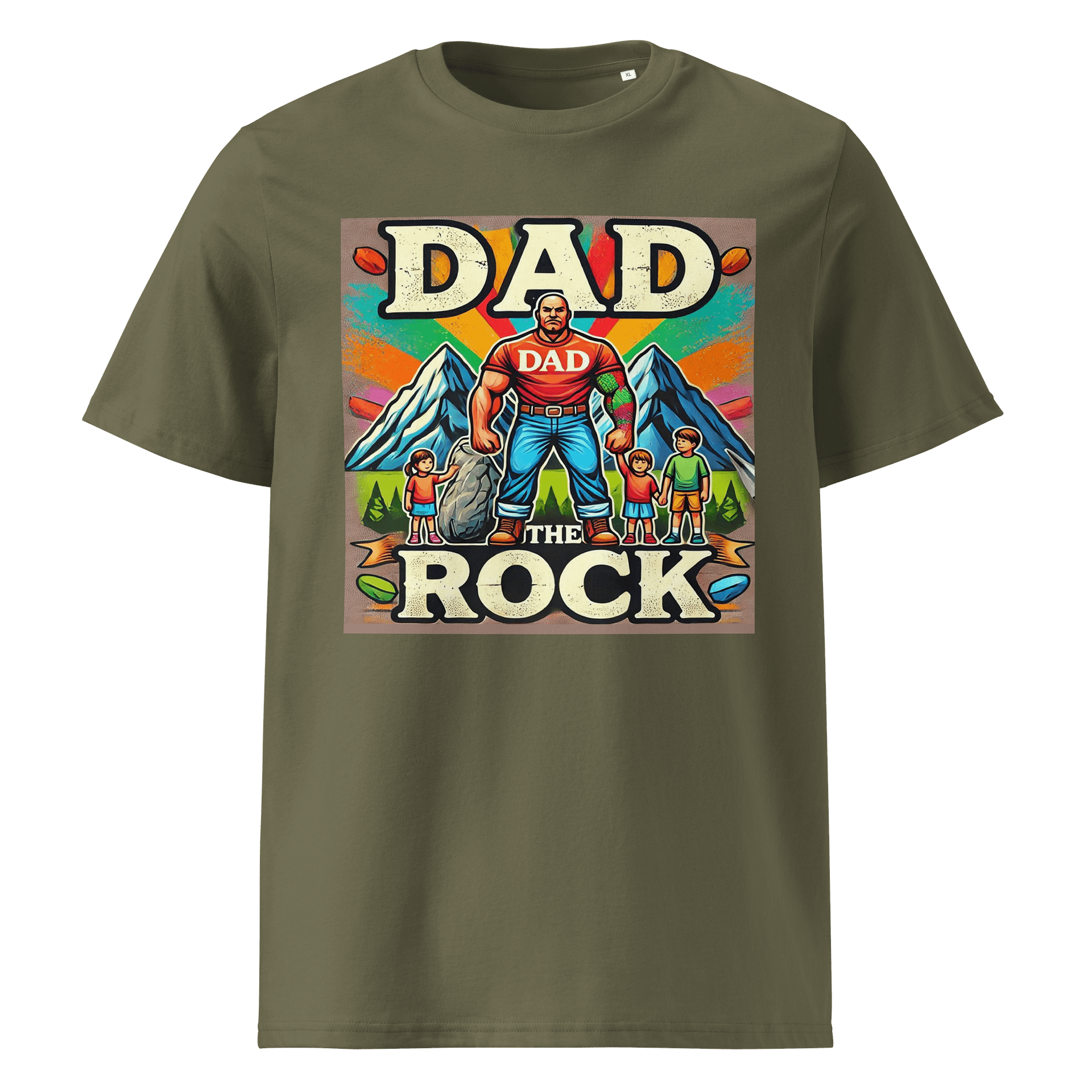 DAD THE ROCK Organic Cotton T-Shirt product image (1)
