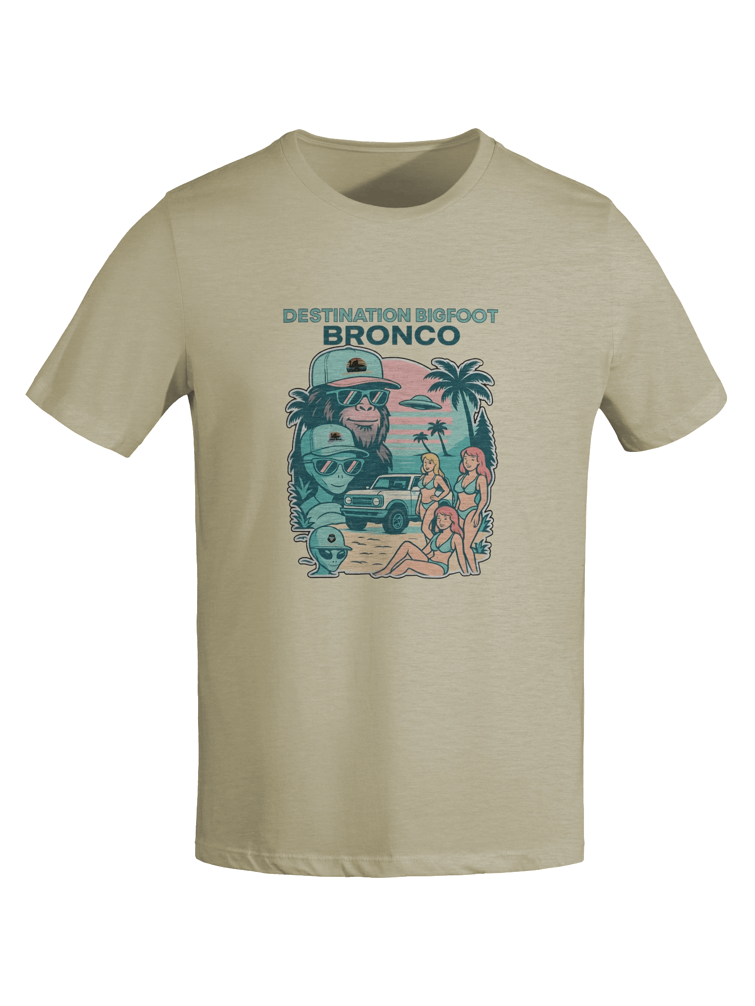Destination Bigfoot Bronco Legends Of Sunset Best Friends Bella+Canvas Women's Supersoft Relaxed-fit T-Shirt (Multiple Colors Available) product image (107)