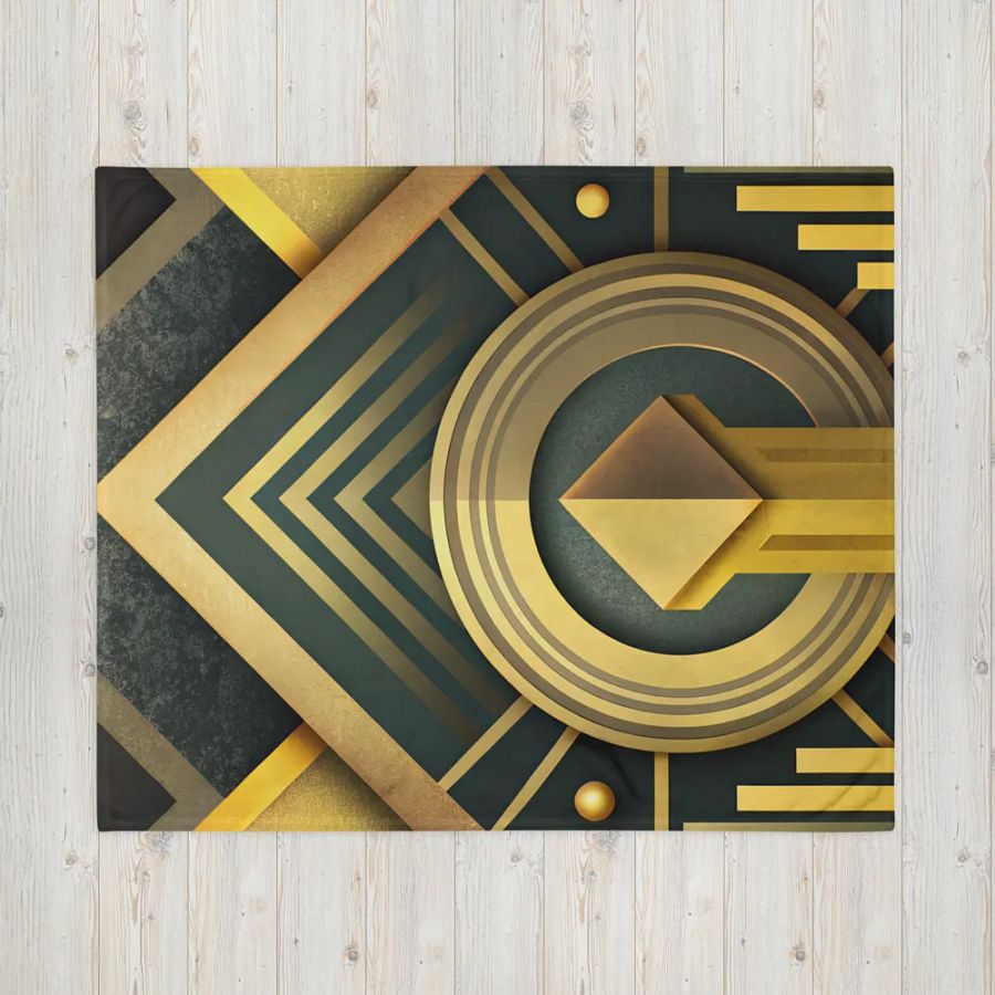 Art Deco Elegance Throw Blanket product image (2)