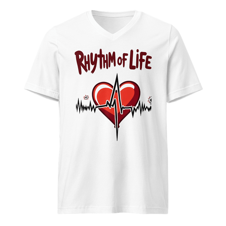 Rhythm of Life Heartbeat V-Neck T-Shirt product image (1)