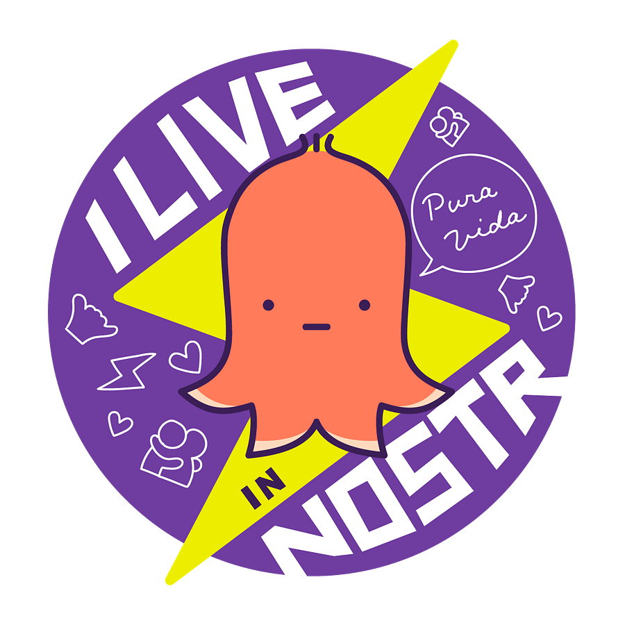 I Live in Nostr 🐙⚡️ product image (9)