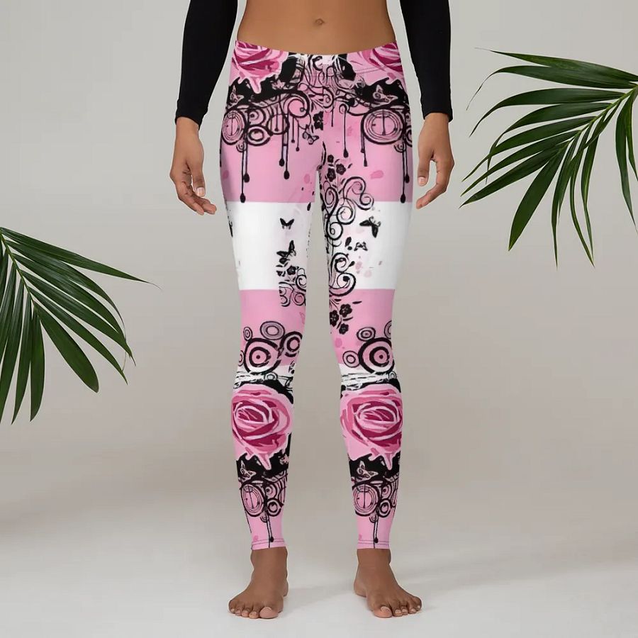 Romantic Rose All-Over Print Leggings product image (3)