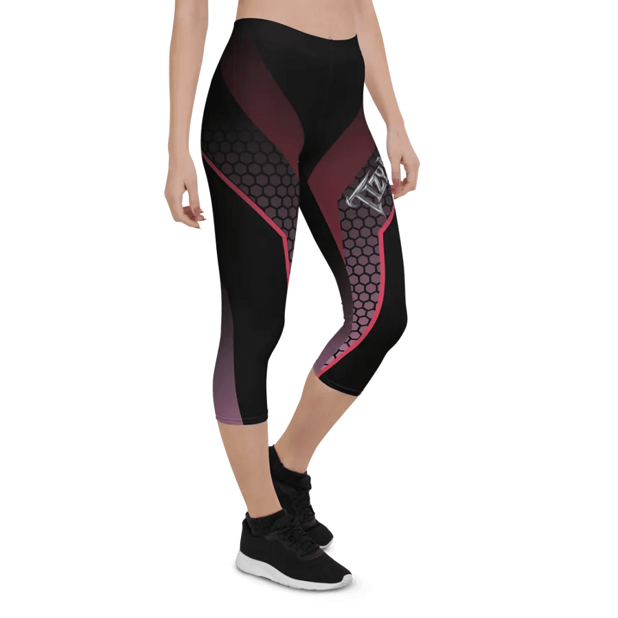 Tizy Geometric V-Band Capri Leggings product image (6)