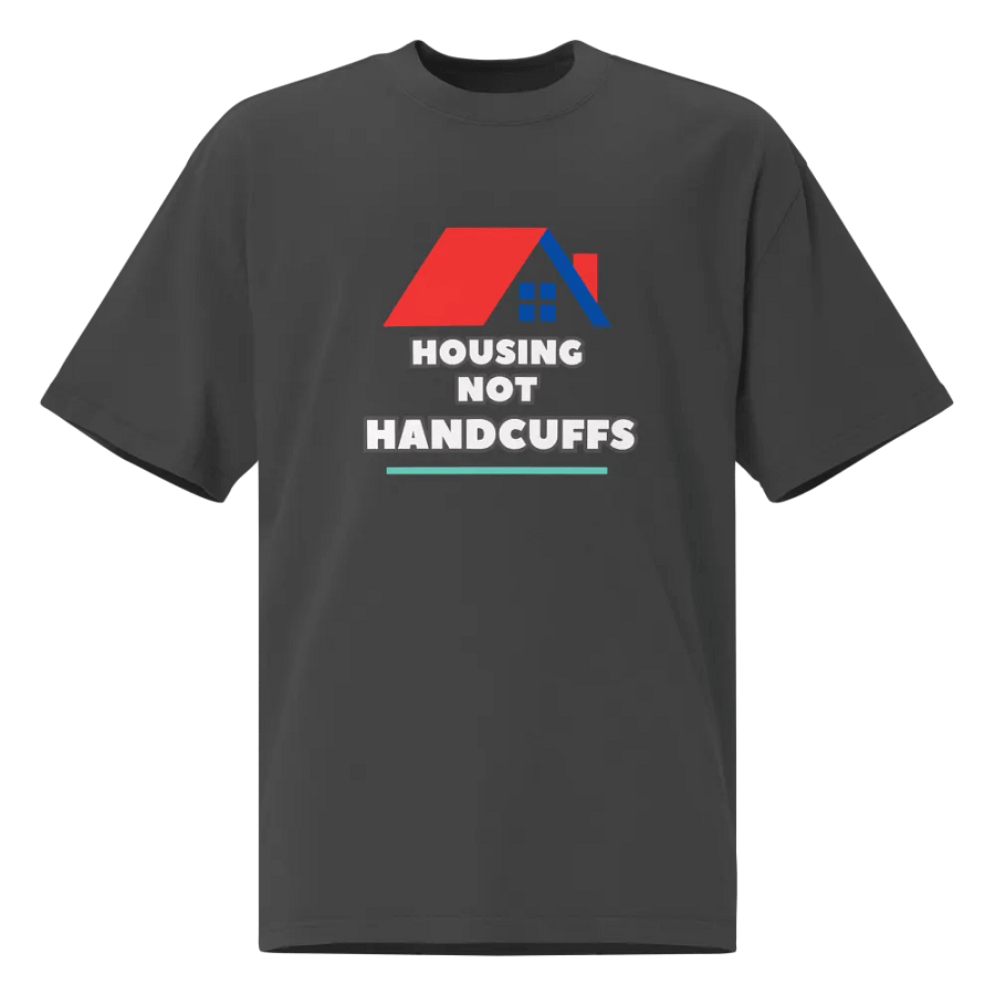 HOUSING NOT HANDCUFFS Oversized Faded Tee product image (1)