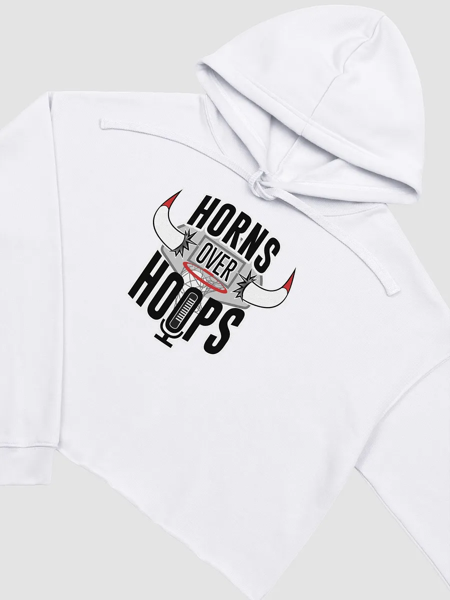 Horns Over Hoops Fusion Crop Hoodie product image (3)