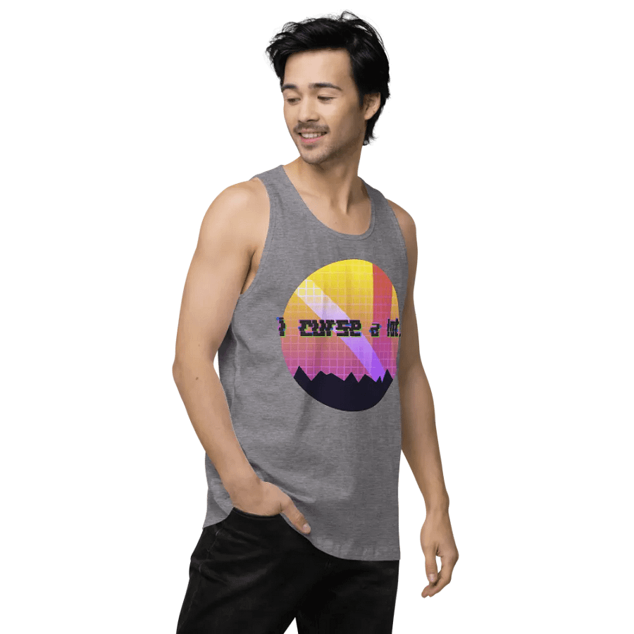 i curse a lot. Vaporwave Mens Tank Top product image (77)