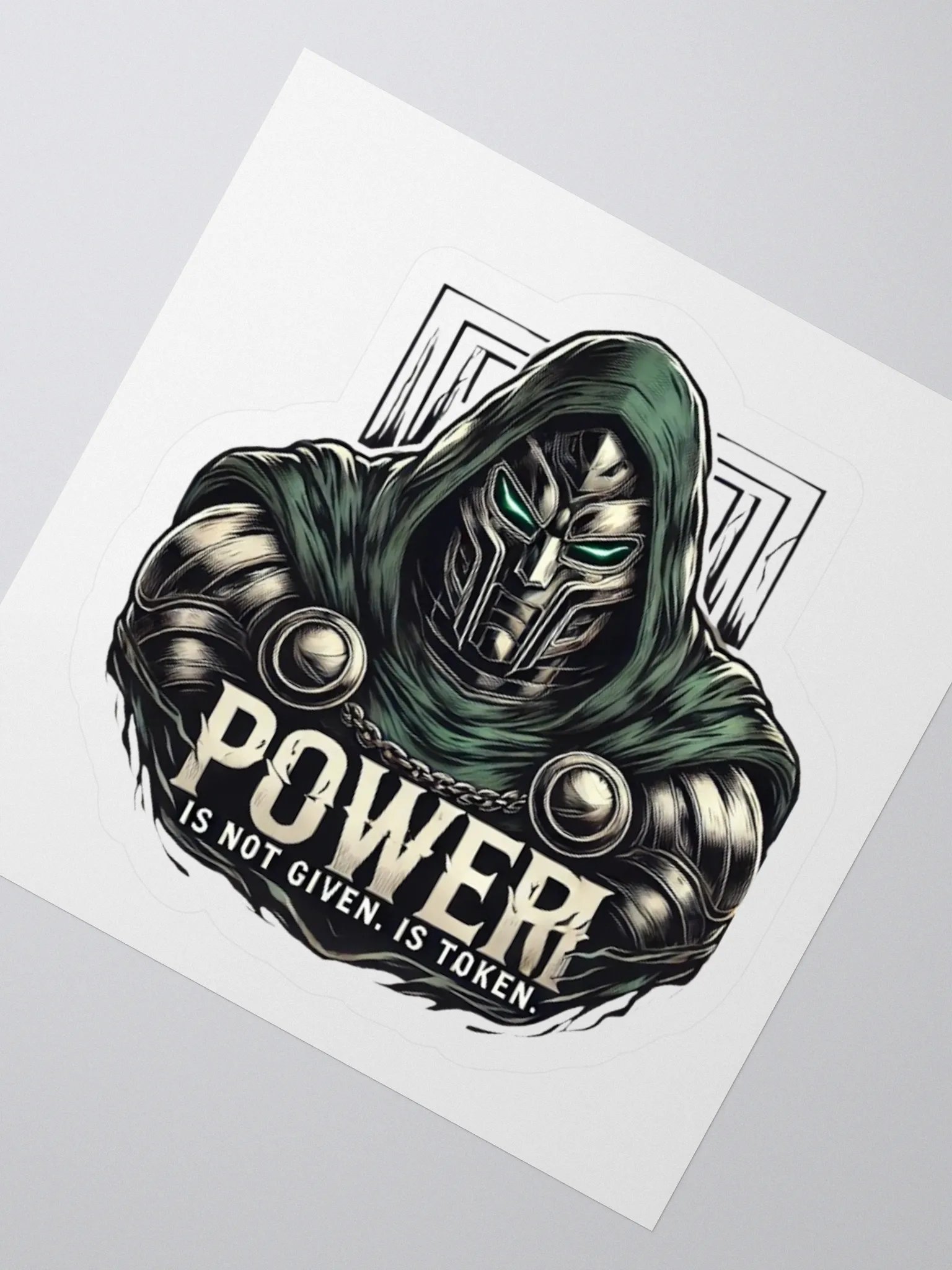 Powerful Masked Warrior Kiss Cut Stickers product image (2)