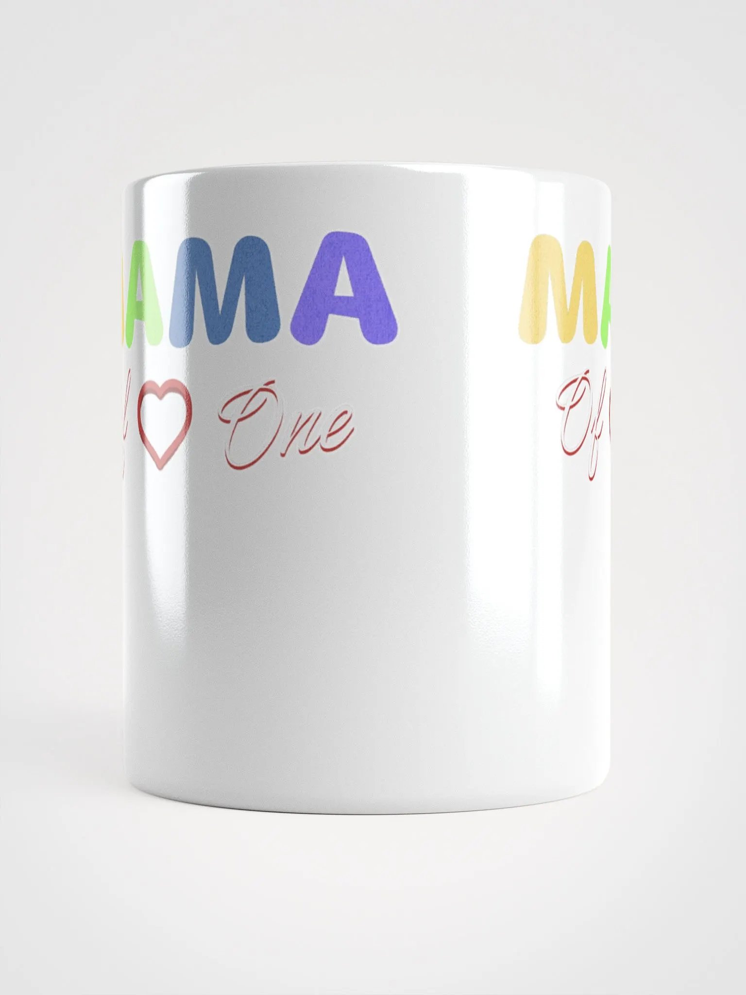 Mama of One - Loving Family Design White Mug product image (4)