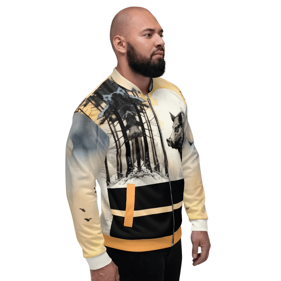Wild Boar/ All-Over Print Bomber Jacket by Sublicolor 144 product image (5)