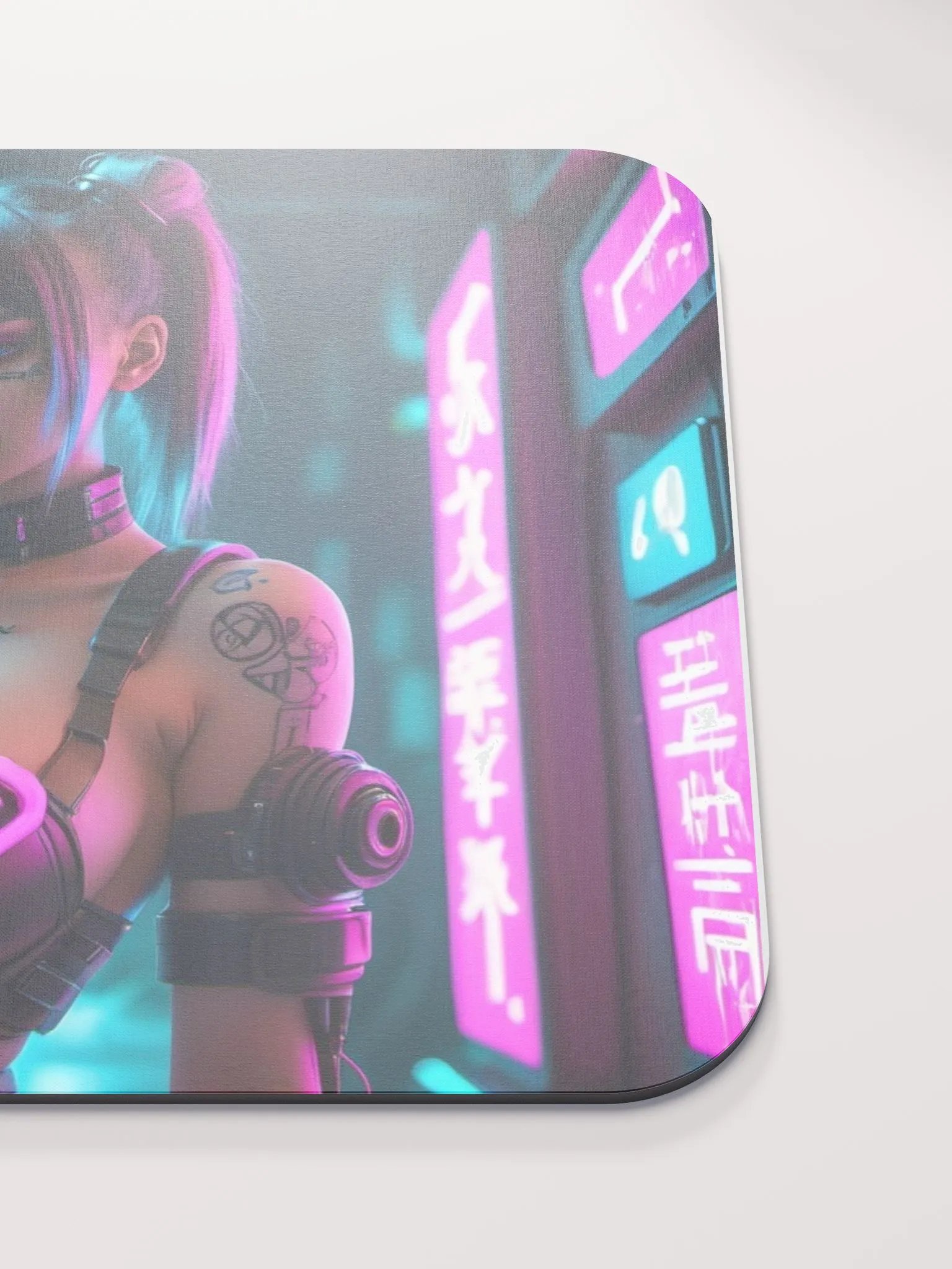 Neon Cyberpunk Mouse Pad product image (6)