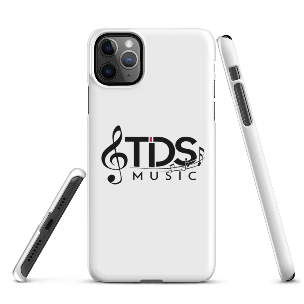 TDS Music Matte White iPhone Snap Case with Music Notes Design product image (3)