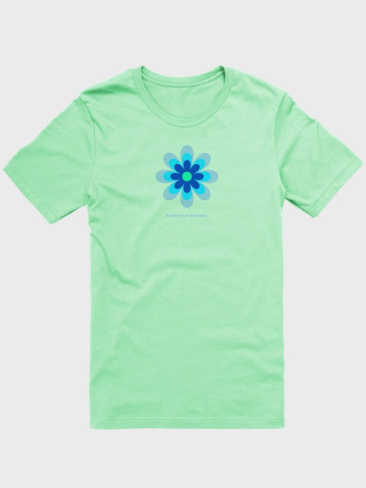 Laid-back flower T-Shirt "Kann man machen." - blue product image (7)