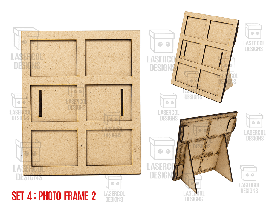 Photo Frames Set 4 (5 Styles) - Laser Cut Files product image (3)