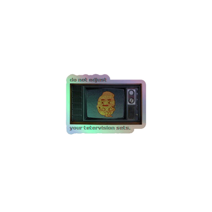 TATERVISION holographic kiss-cut sticker product image (1)