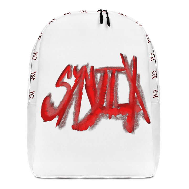 Halloween Blood Trail SynjiX Backpack (White) product image (1)
