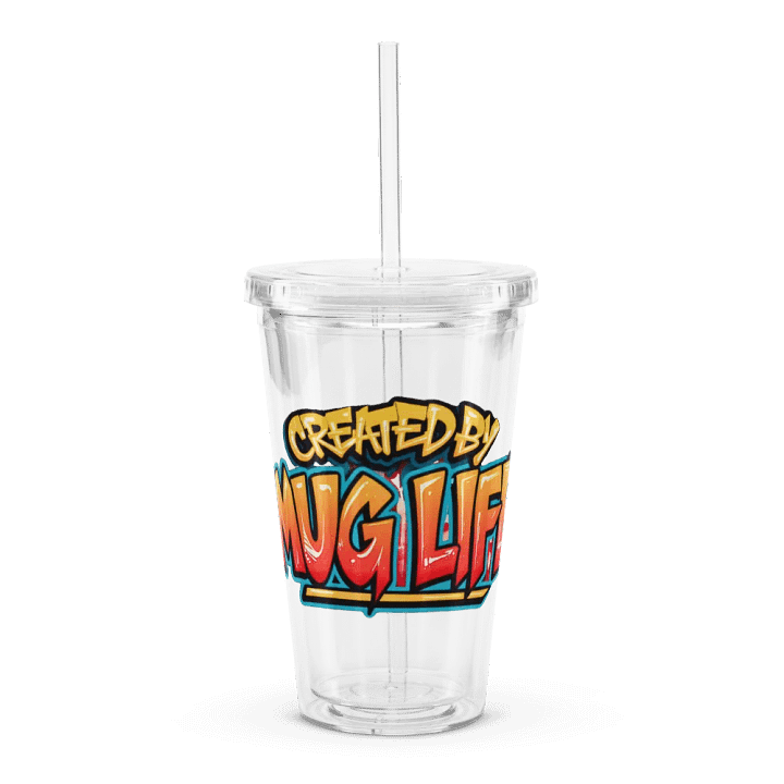 16 oz Clear Plastic Double Wall Tumbler product image (1)