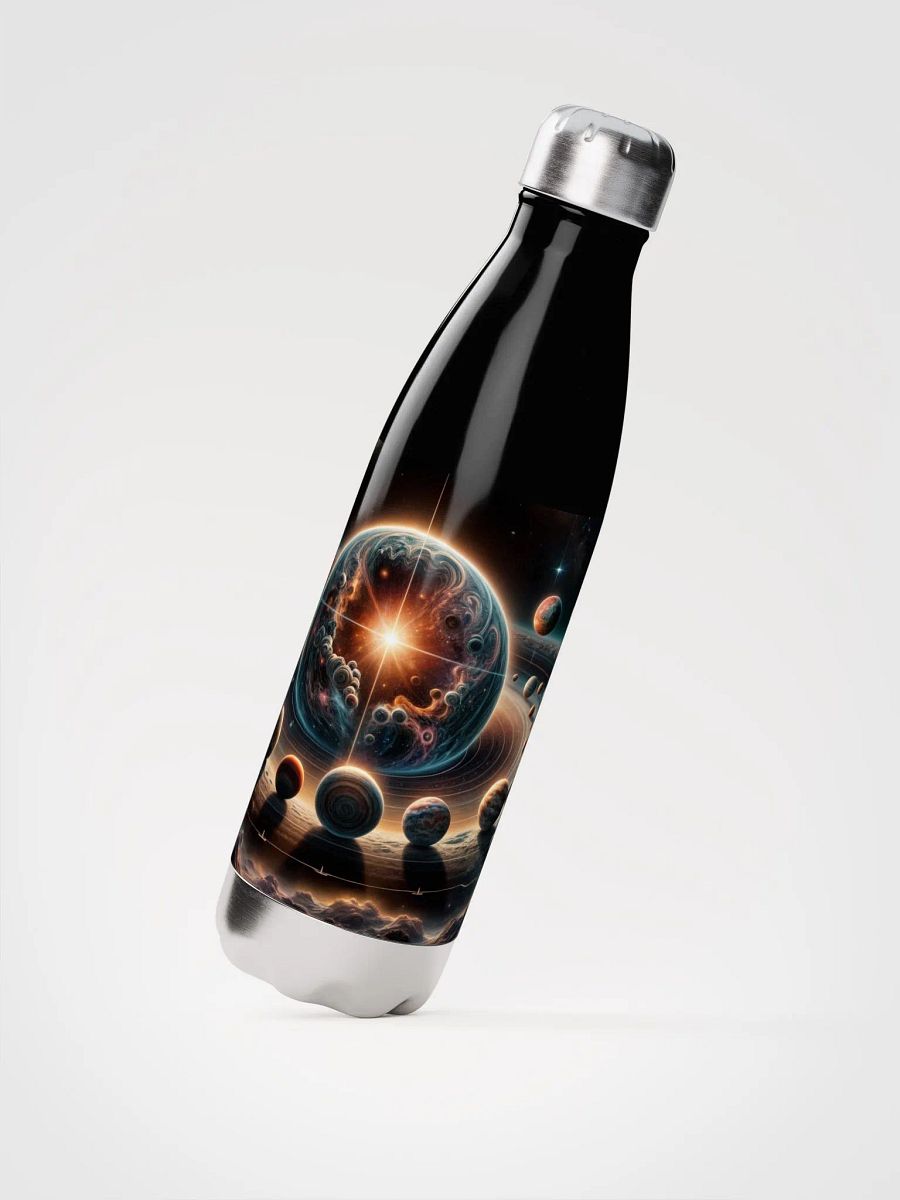 Stainless Steel Water Bottle: Cosmic Crown of Worlds product image (3)