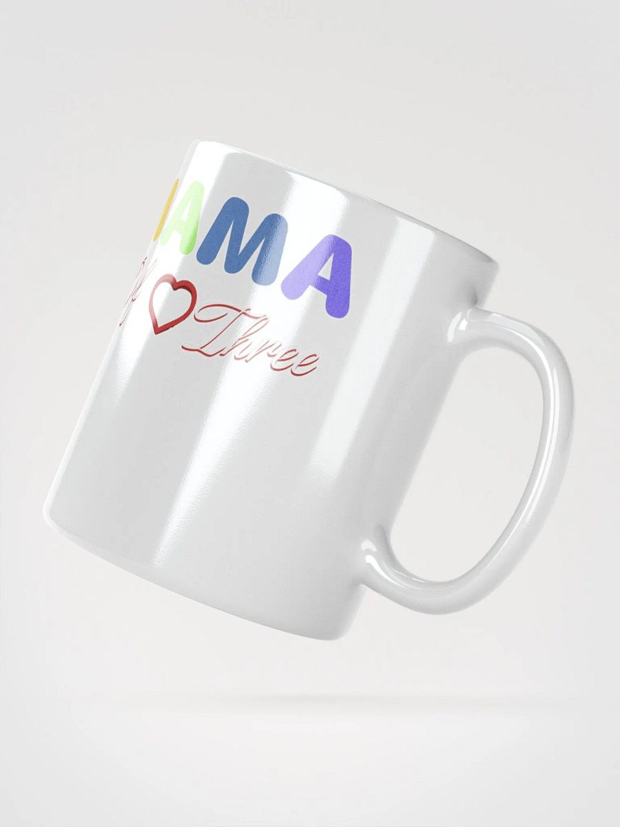 Mama of Three - Loving Family Design White Mug product image (6)