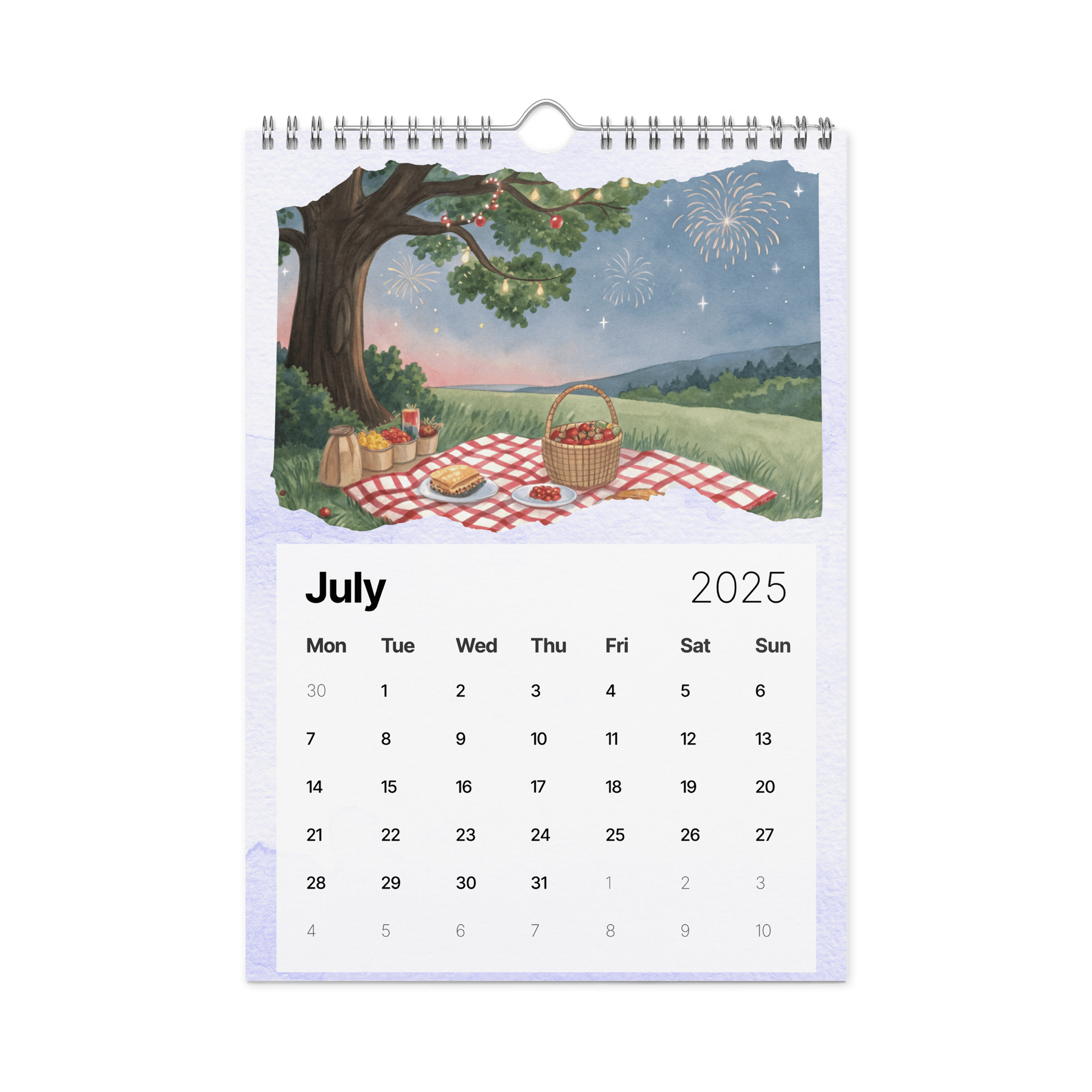 WATERCOLOR SEASONAL SCENES WALL CALENDAR 2026 product image (7)