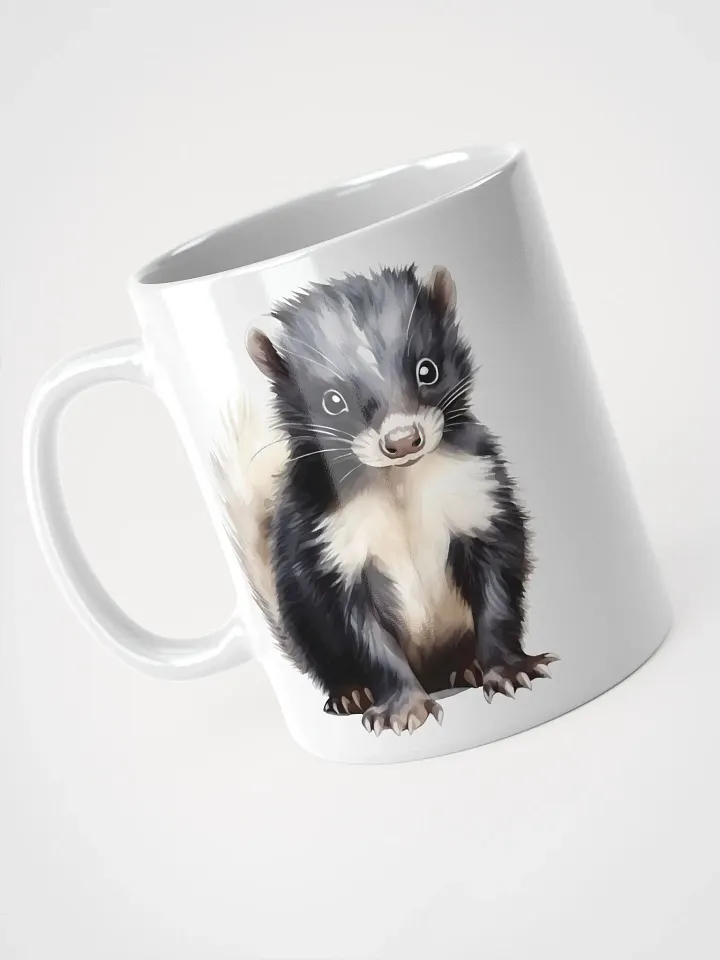 Cute Baby Watercolor Skunk Mug product image (2)