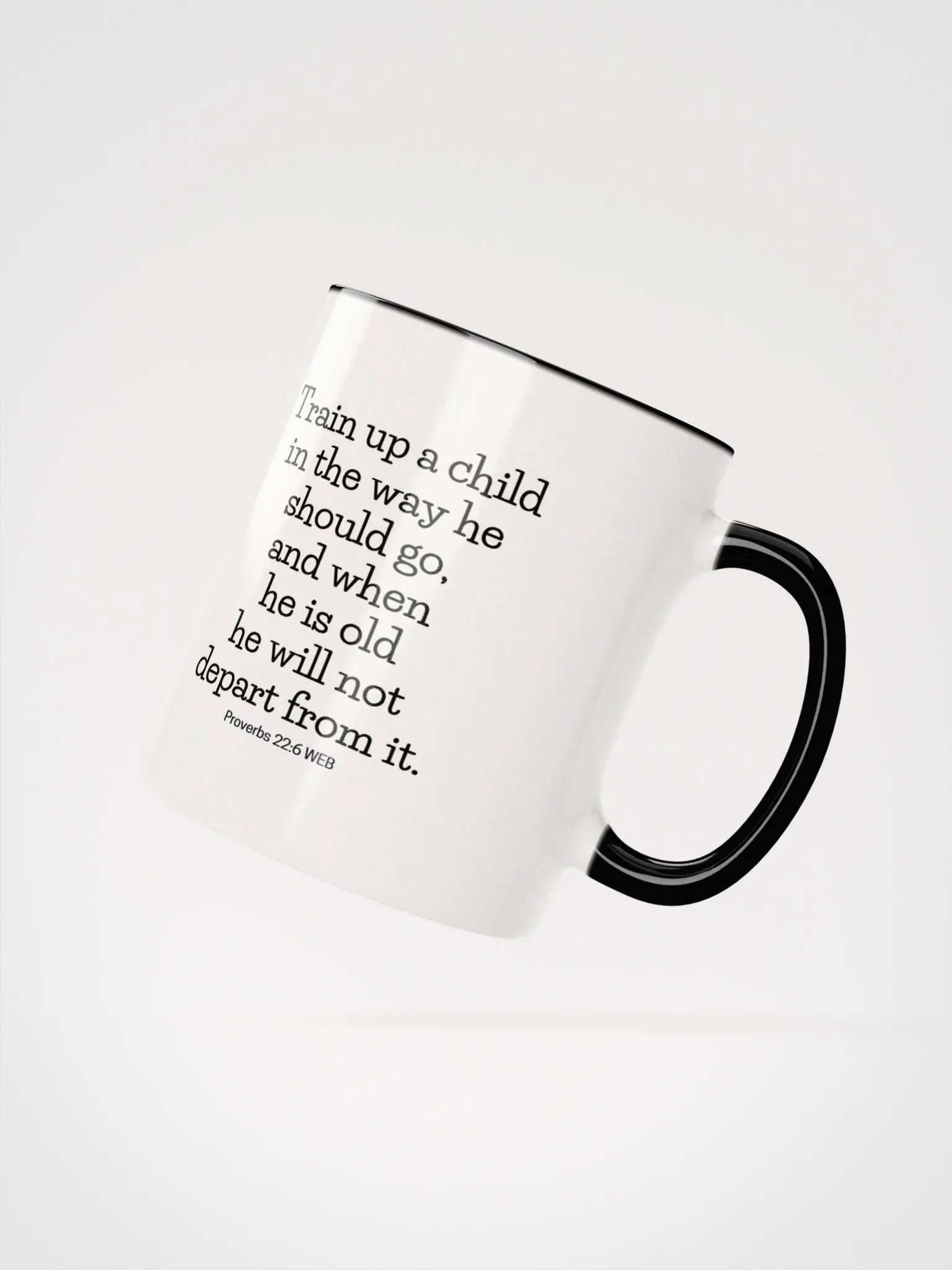 Train Up A Child In The Way He Should Go Proverbs 22:6 Two-Tone Mug 11/15oz product image (2)
