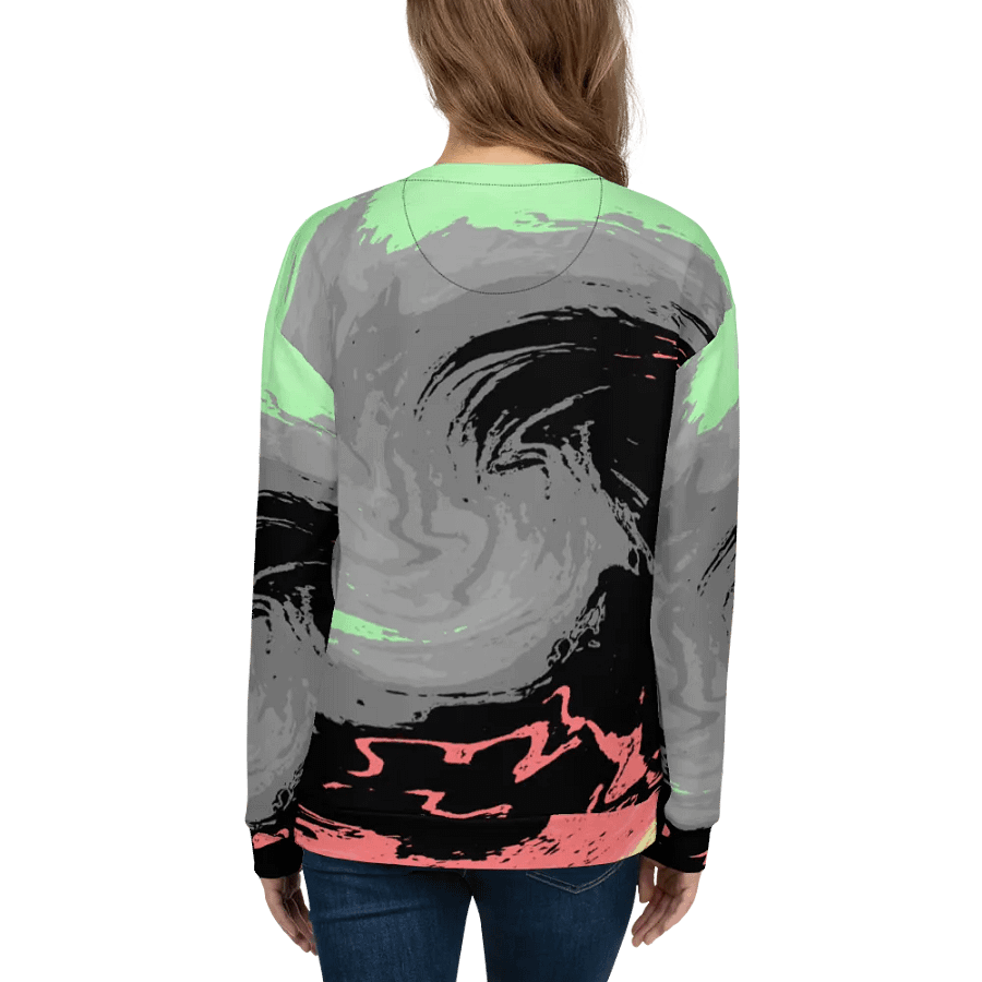 Abstract Swirling Energetic Melting Forest Unisex Sweatshirt product image (12)