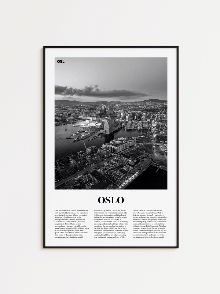 Oslo 01 Newspaper Poster product image (11)