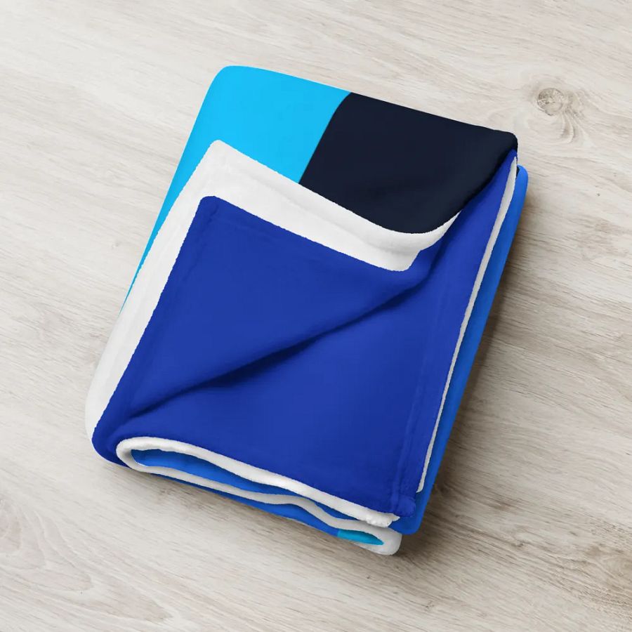 Blue Block Blanket - version 2 product image (6)