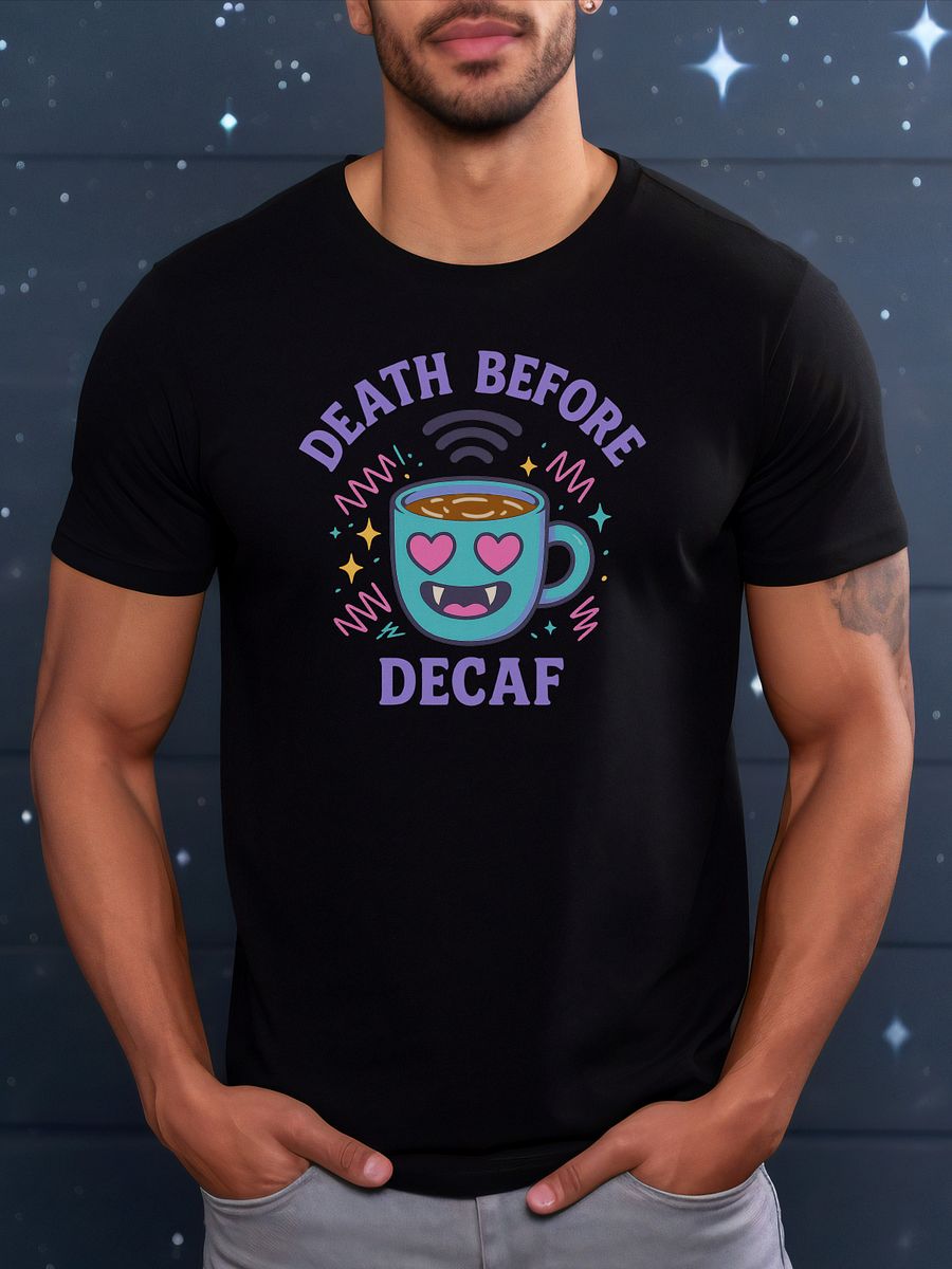 Death Before Decaf - Caffeine Core - Bella Canvas 3001 Unisex Staple T-Shirt product image (2)
