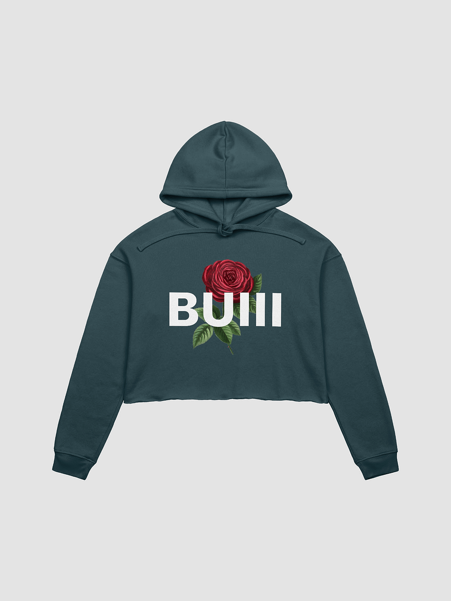 BUIII Logo Rose Fleece Crop Hoodie product image (3)