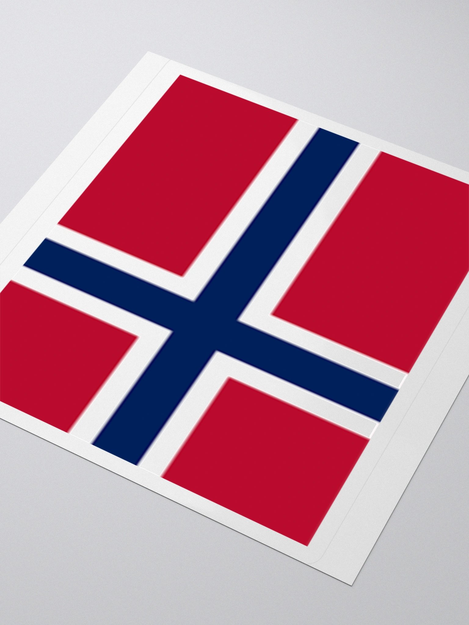 Exclusive Norwegian Flag Kiss-Cut Stickers - High-Quality Vinyl, Multiple Sizes product image (9)