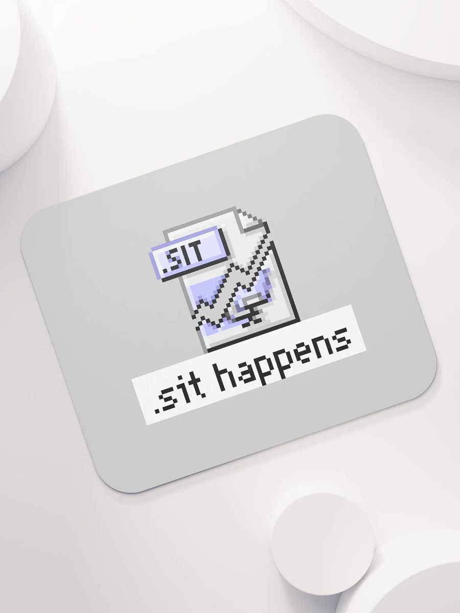 Sit Happens Mouse Pad (Gray) product image (7)