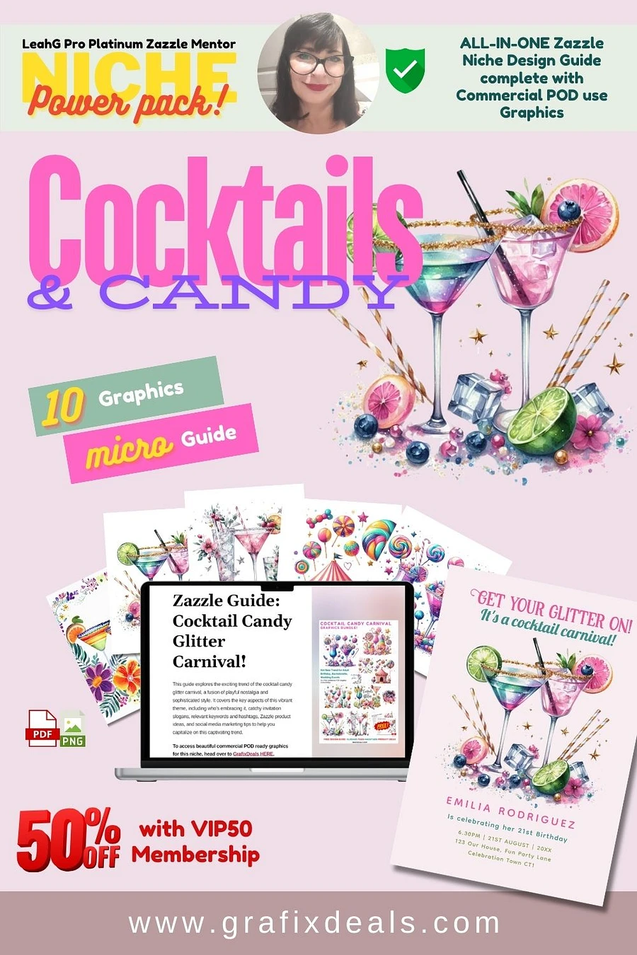 Cocktail Candy Carnival Graphics Bundle! Hot New Event Trend with FREE Design Guide! product image (1)