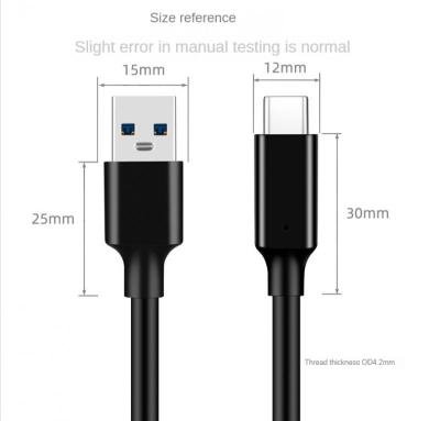 Type C Cable USB A to Type-C 3.2 Data Transfer USB C SSD Hard Disk Cable PD 60W 3A Quick Charge Charge Cable product image (7)
