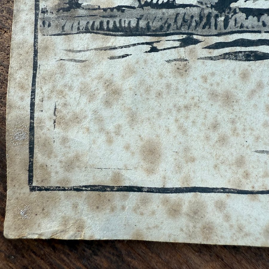 🎎 Vintage Japanese Washed-Washi Winter Farmhouse Print – Japan Antique Roadshow product image (4)
