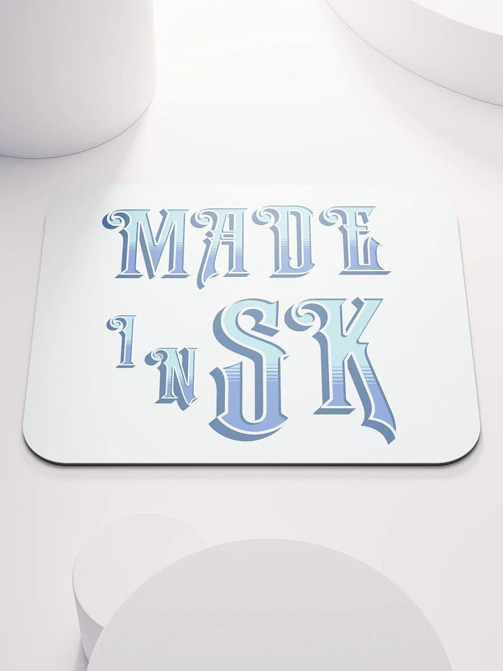 Made In SK Saskatoon Saskatchewan Blue Gradient Mouse Pad product image (2)