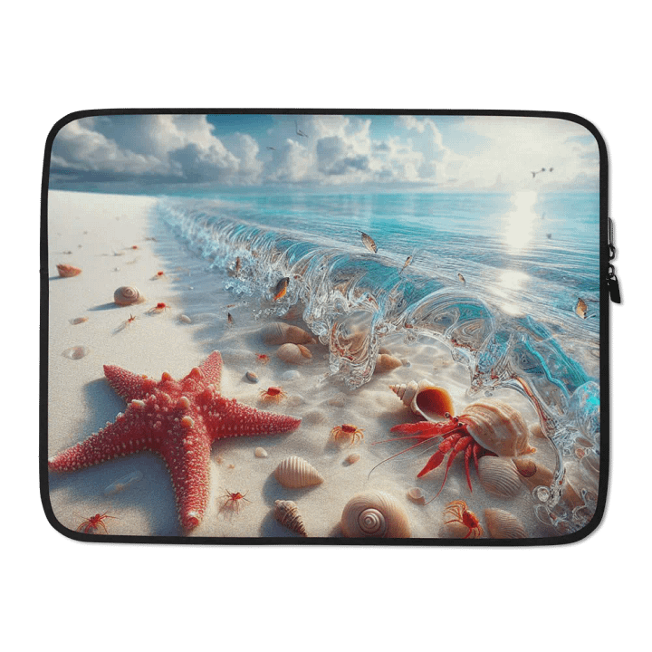 Tropical Shores Laptop Sleeve | AI Design product image (2)
