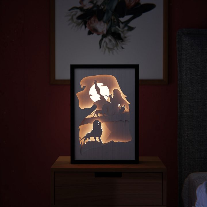 Lion King Lightbox template - PDF PNG SVG DXF + Video product image (2)