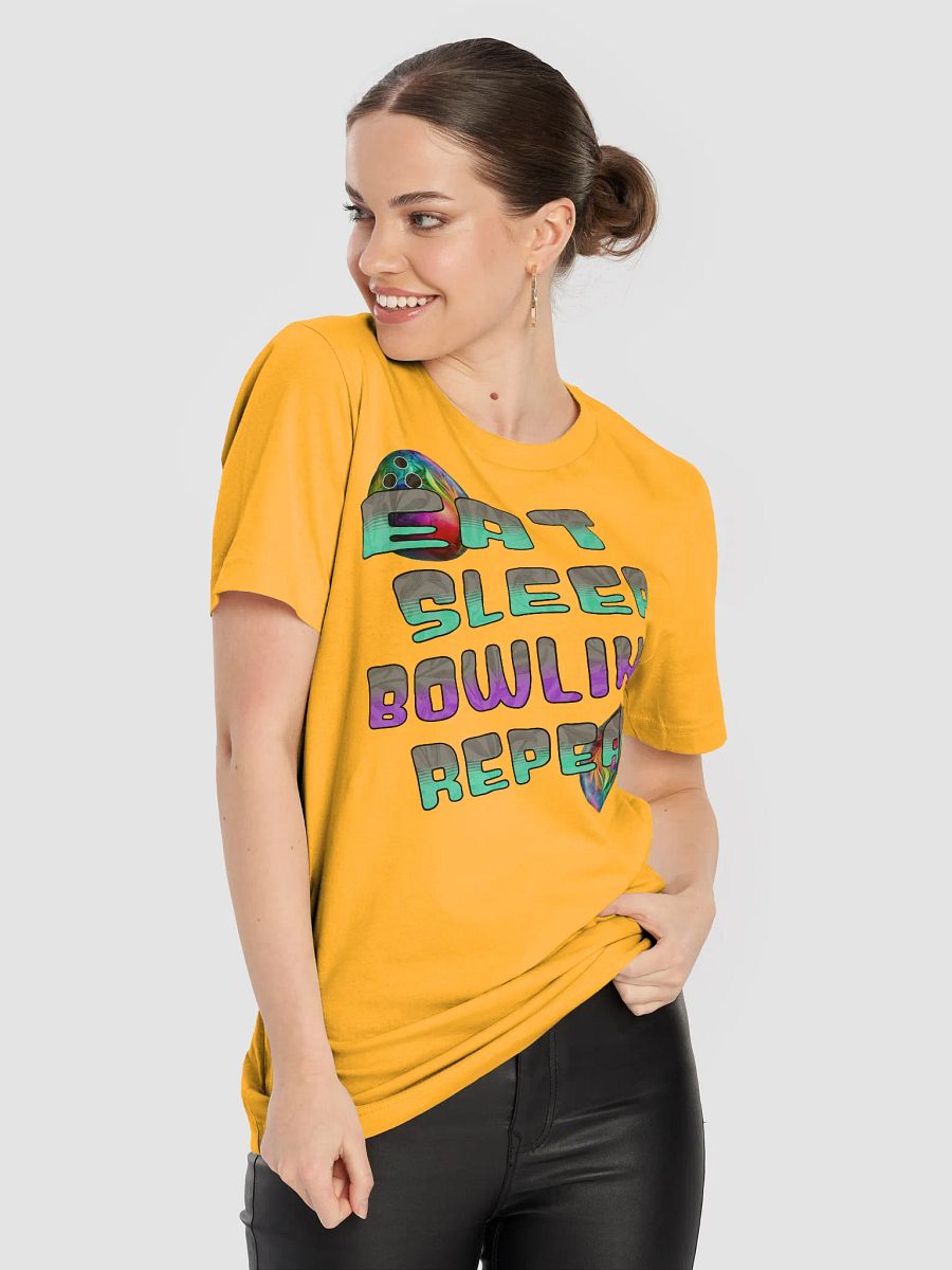 Eat Sleep Bowling Repeat Angle 3D Gradient Bliss T-Shirt product image (35)