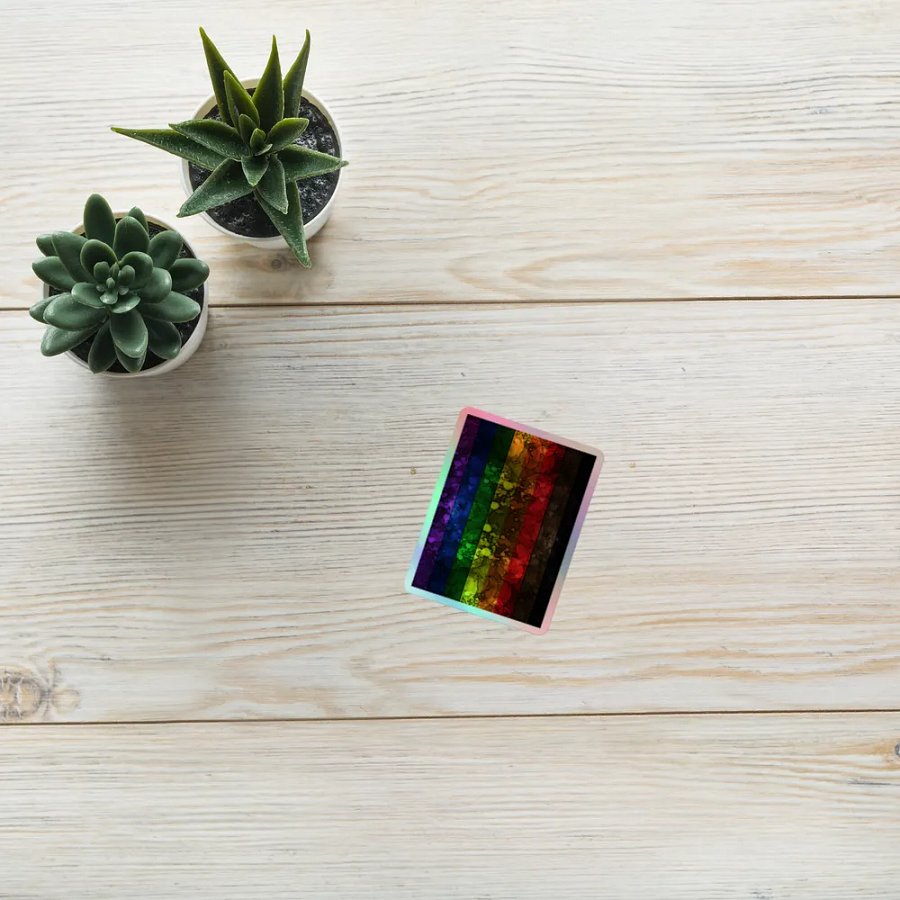 Philadelphia Pride Flag Sticker (Textured Variation) product image (10)