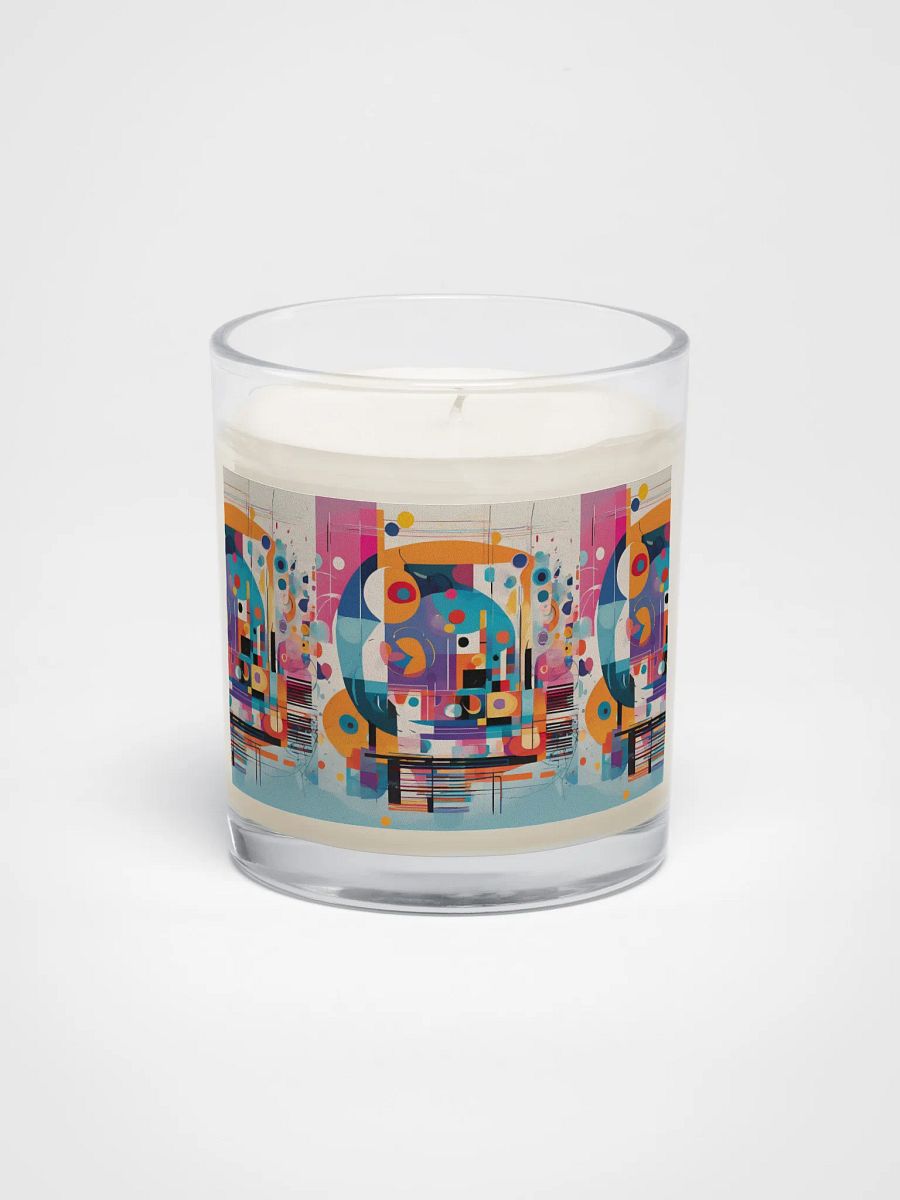 Kadinsky inspired Soy Wax Candle gift for arty moms dads friends and family product image (1)