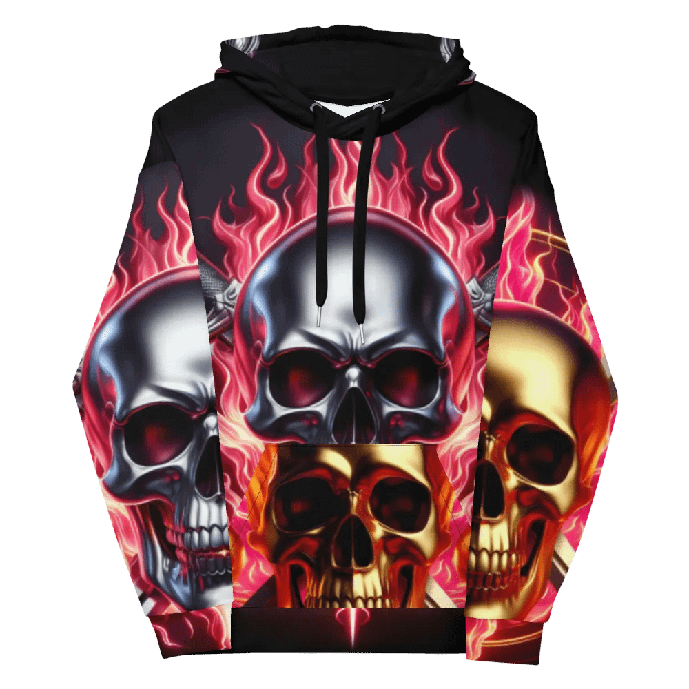 Gold and Silver - Unisex Skull Hoodie #38 product image (12)