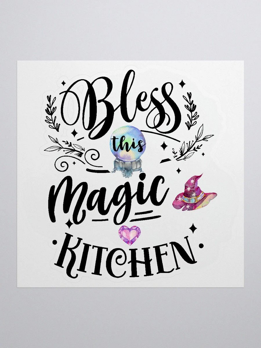 Bless This Magic Kitchen STICKER - Witchy, Kitchen Witch, Magic Kitchen Gift product image (1)