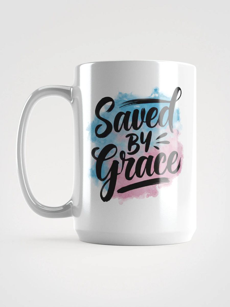 Saved By Grace Colorful Inspirational Mug | Christian Coffee Cup product image (6)