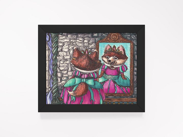 Princess Fox Framed Print product image (1)
