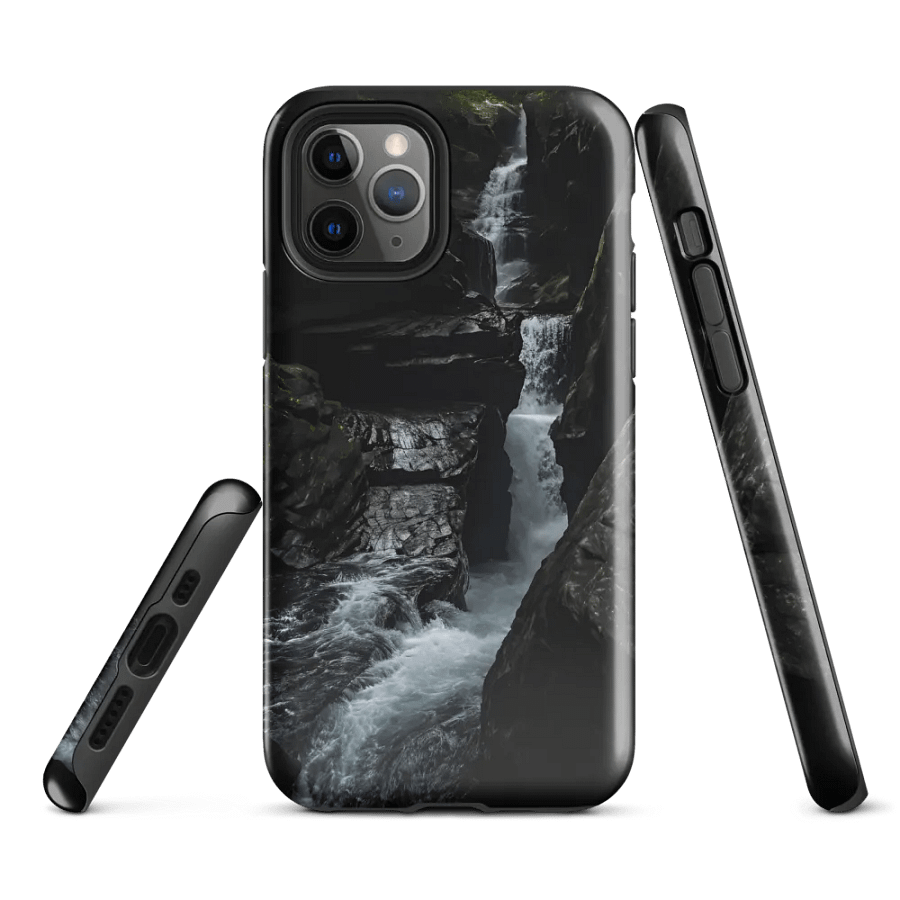 Tough Phone Case for iPhone® - Mountain Waterfall Stream product image (1)