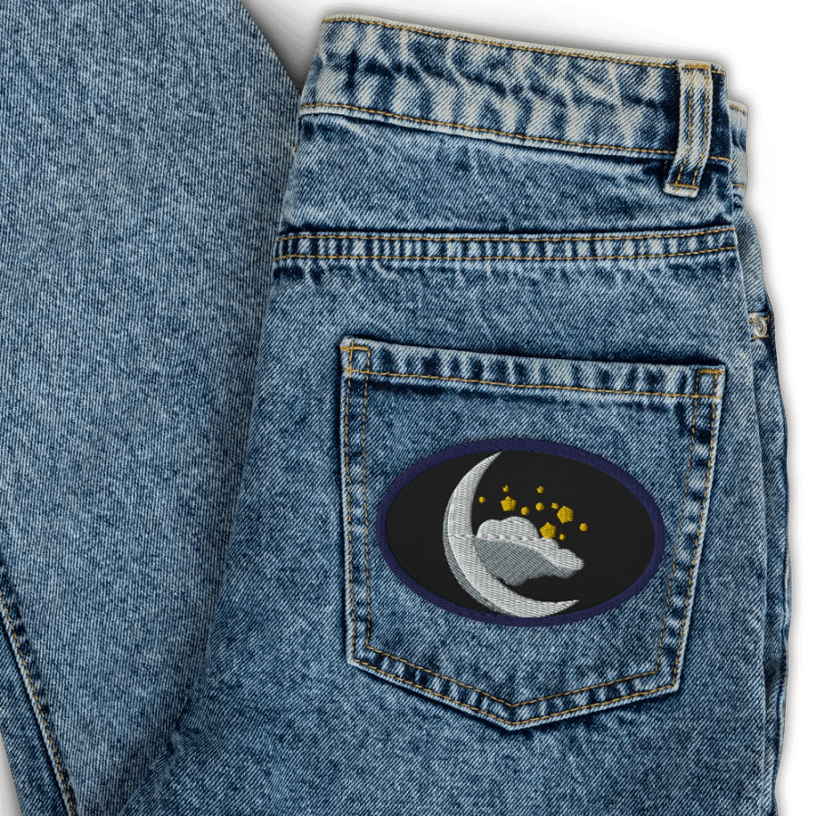 Celestial Crescent Embroidered Patch product image (7)
