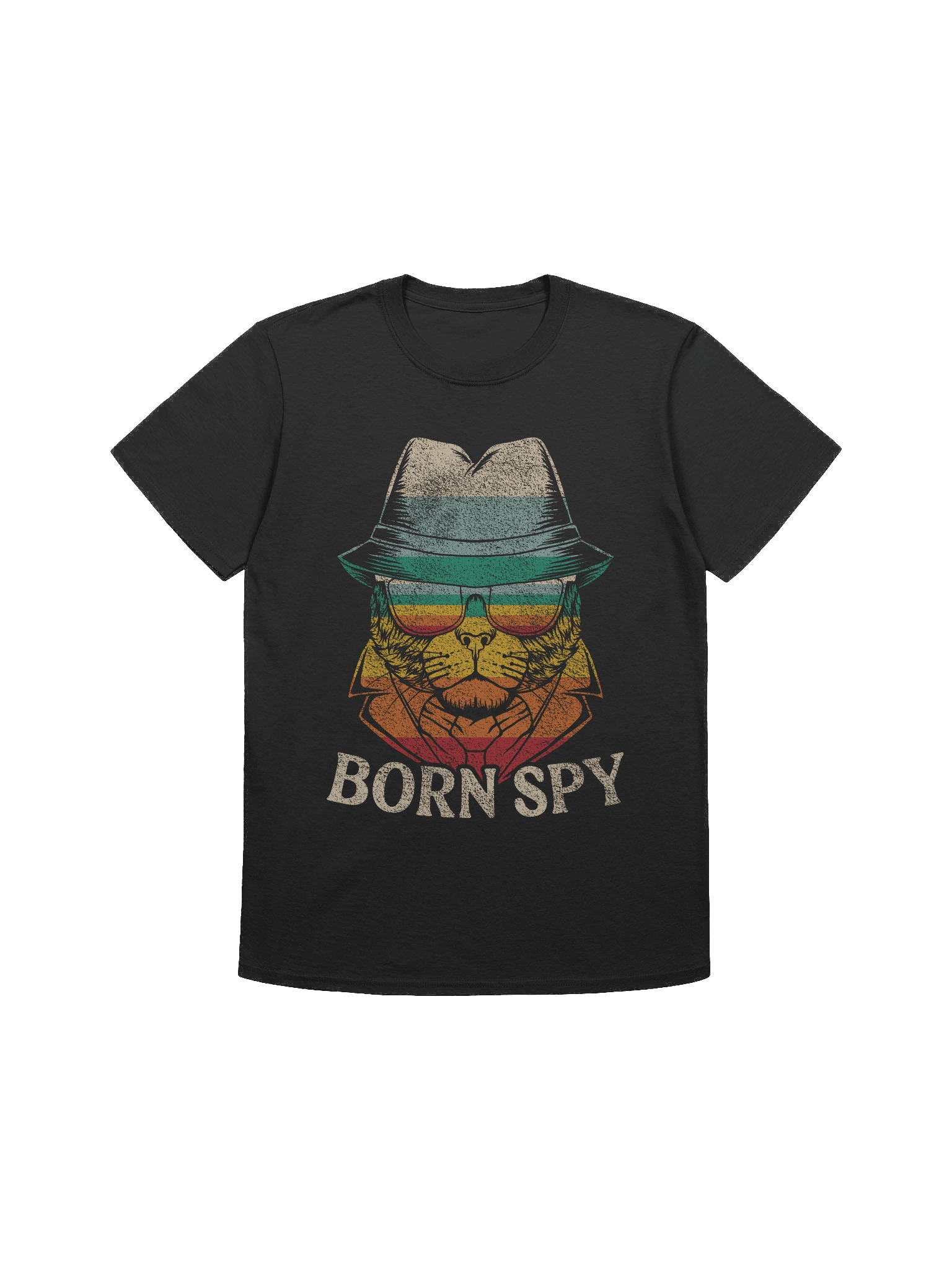 Born Spy Retro Cat T-Shirt product image (3)