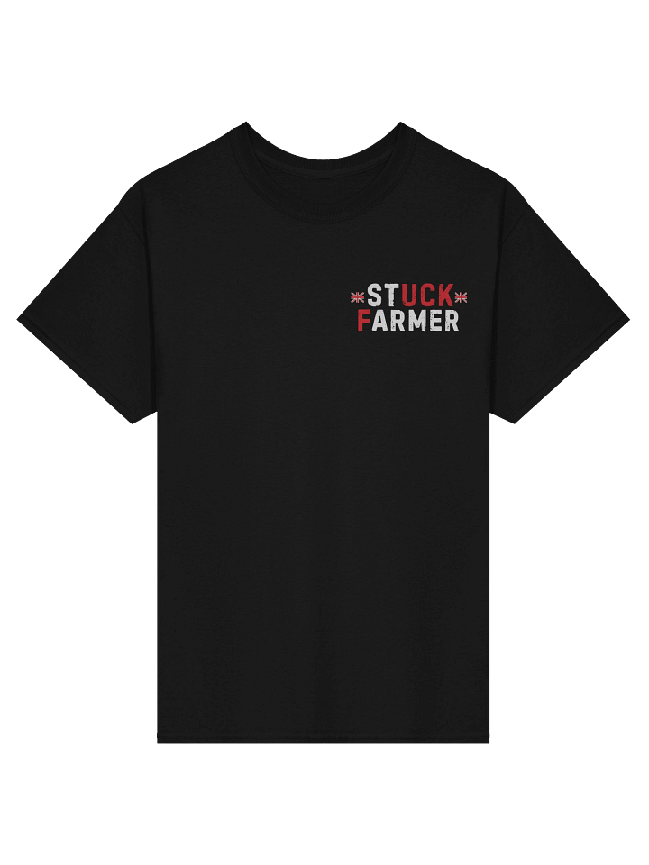 Stuck farmer back side and front side t shirt product image (1)