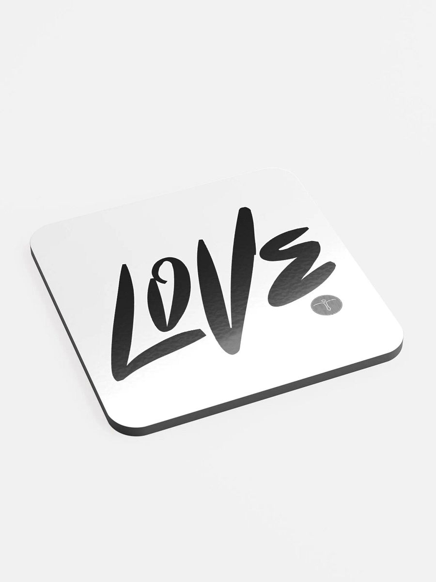 Love - Keep It Simple - Glossed Cork Coaster product image (3)